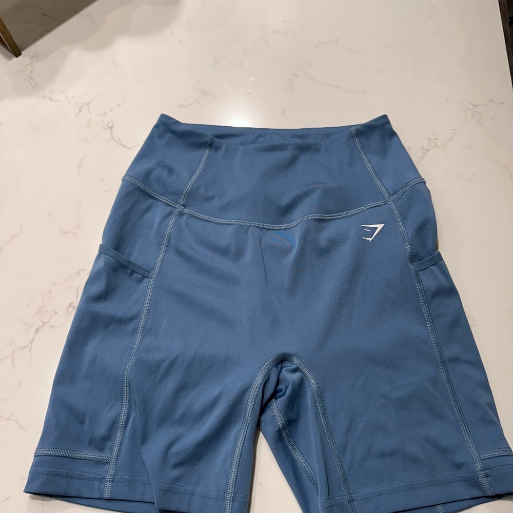 Women's Blue Gym Shorts GYMSHARK